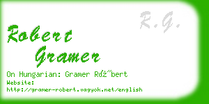 robert gramer business card